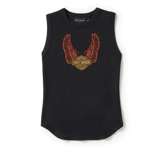 Harley-Davidson® Women's Chrome Eagle Ribbed Tank