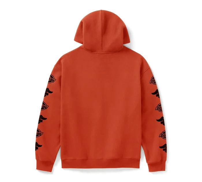 Harley-Davidson® Dickies x H-D Eagle Sleeve Hoodie - Vintage Orange
