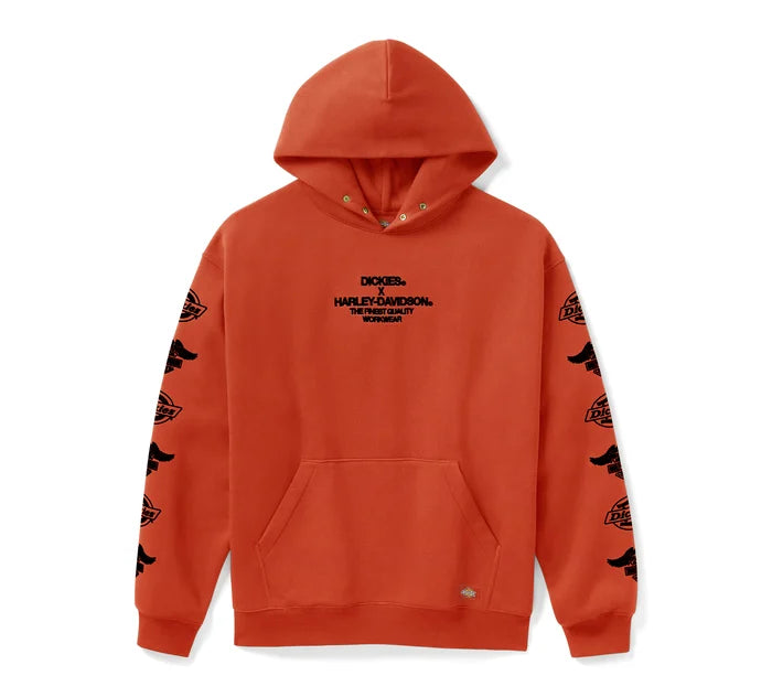 Harley-Davidson® Dickies x H-D Eagle Sleeve Hoodie - Vintage Orange