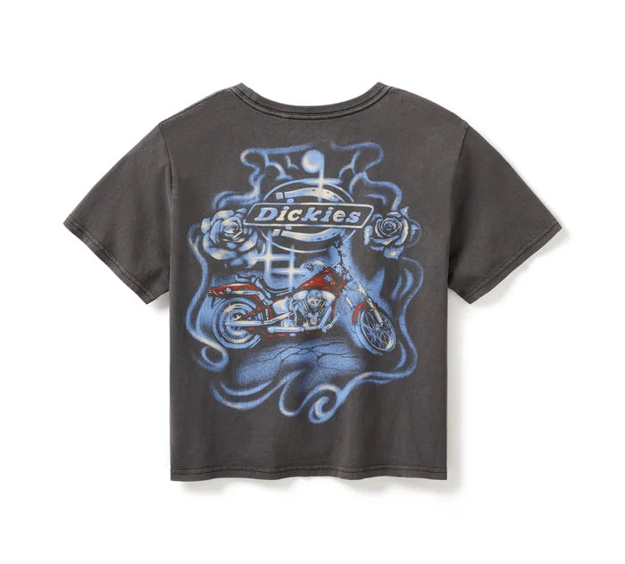 Harley-Davidson® Women's Dickies x H-D Vintage Softail Boxy Crop Tee
