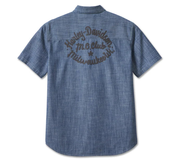 Harley-Davidson® Men's Club Crew Chambray Shirt