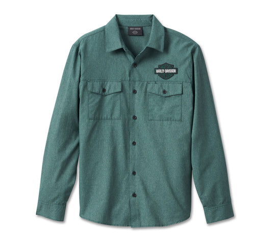 Harley-Davidson® Men's Classic Bar & Shield Shirt - Bistro Green