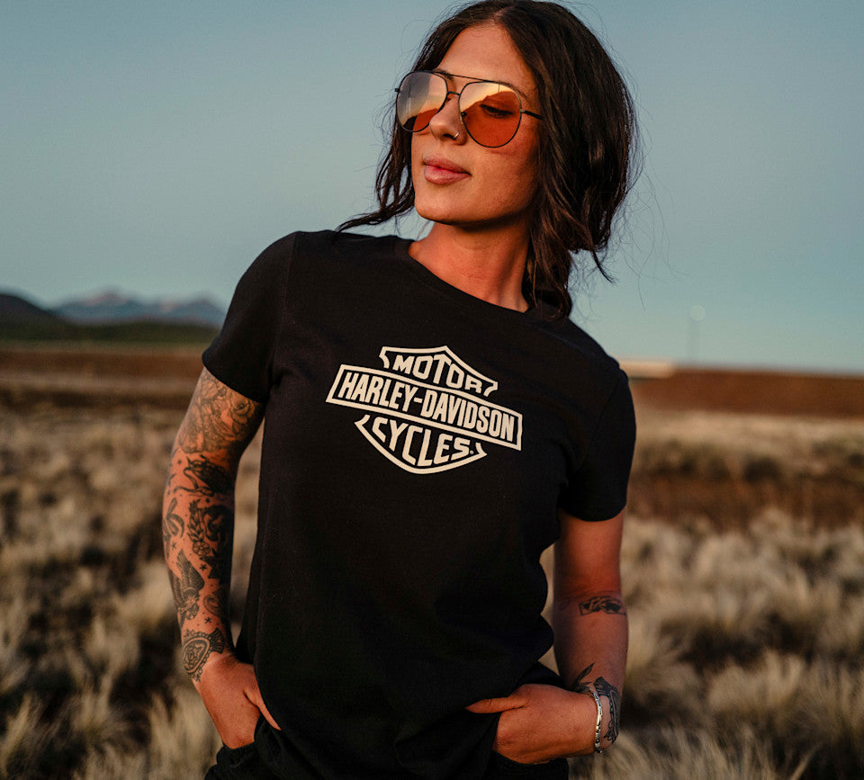 Harley-Davidson® Women's H-D Standard Bar & Shield Tee - Harley Black