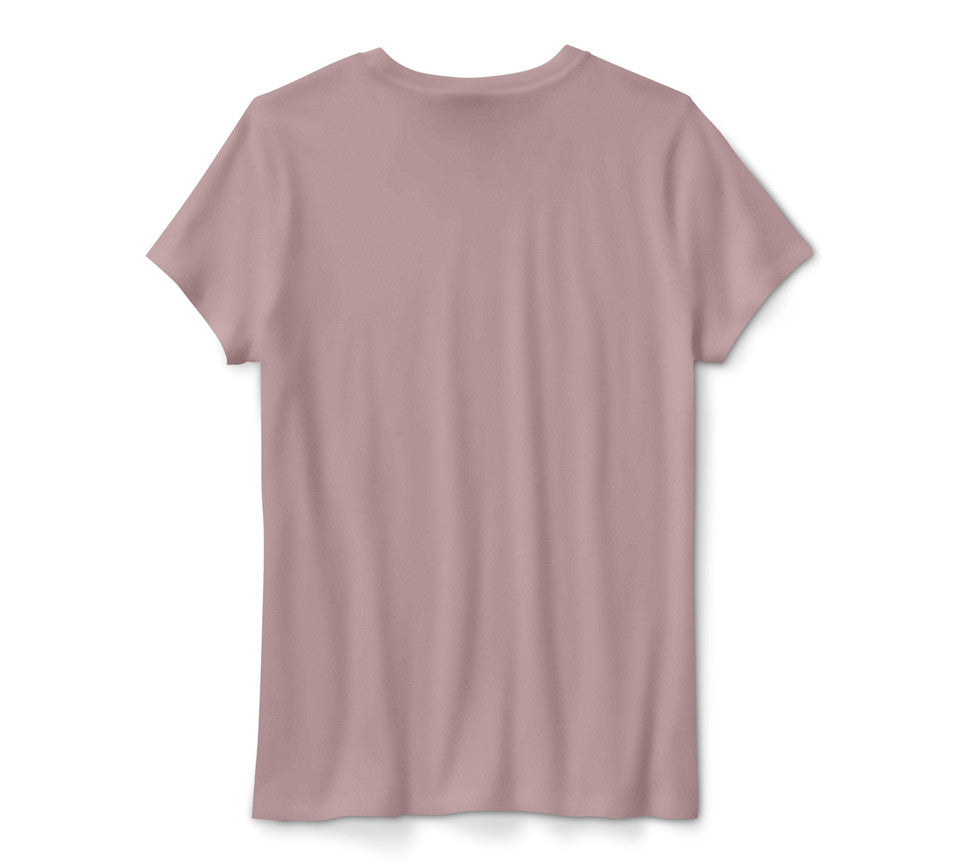 Harley-Davidson® Women's H-D Standard Bar & Shield Tee - Dusty Mauve