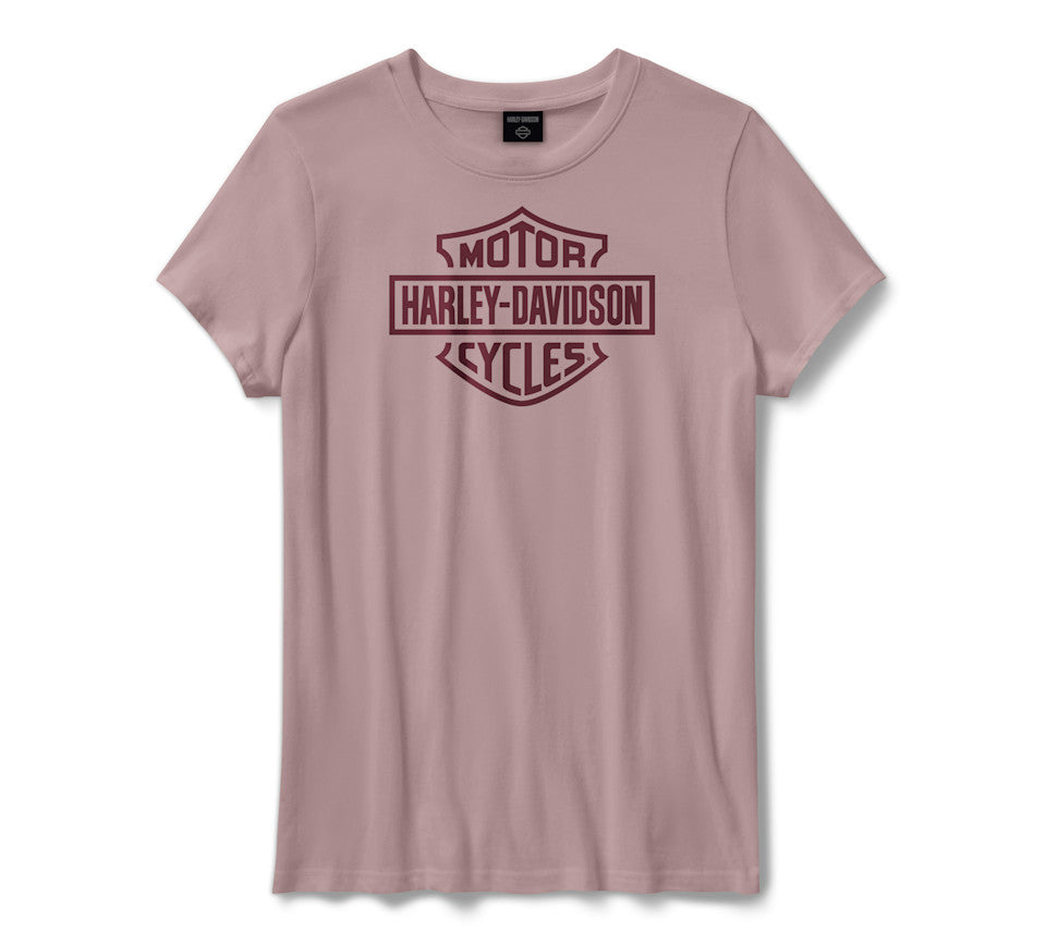 Harley-Davidson® Women's H-D Standard Bar & Shield Tee - Dusty Mauve