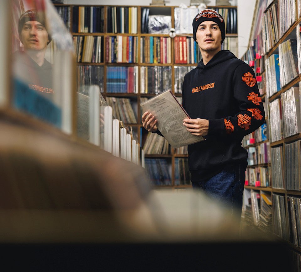 Harley-Davidson® Men's Essential Bar & Shield Pullover Hoodie - Harley Black