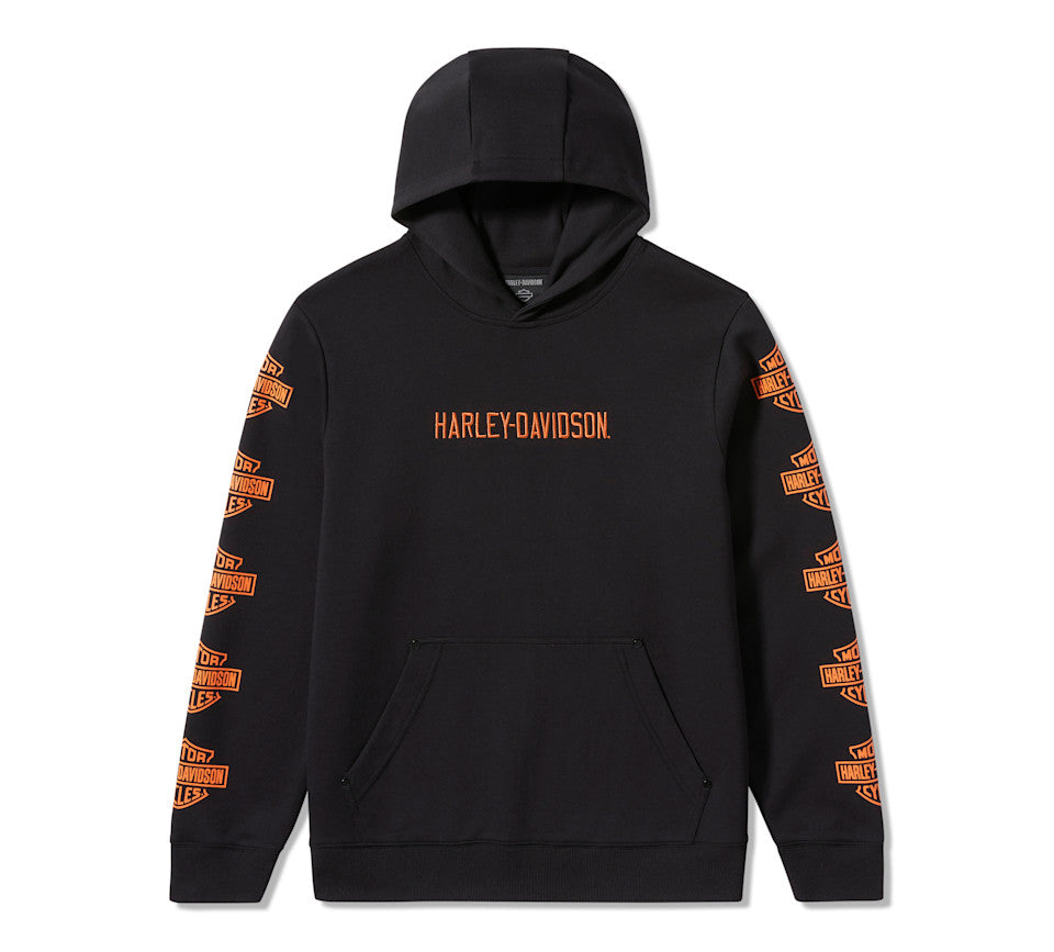 Harley-Davidson® Men's Essential Bar & Shield Pullover Hoodie - Harley Black
