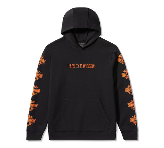 Harley-Davidson® Men's Essential Bar & Shield Pullover Hoodie - Harley Black