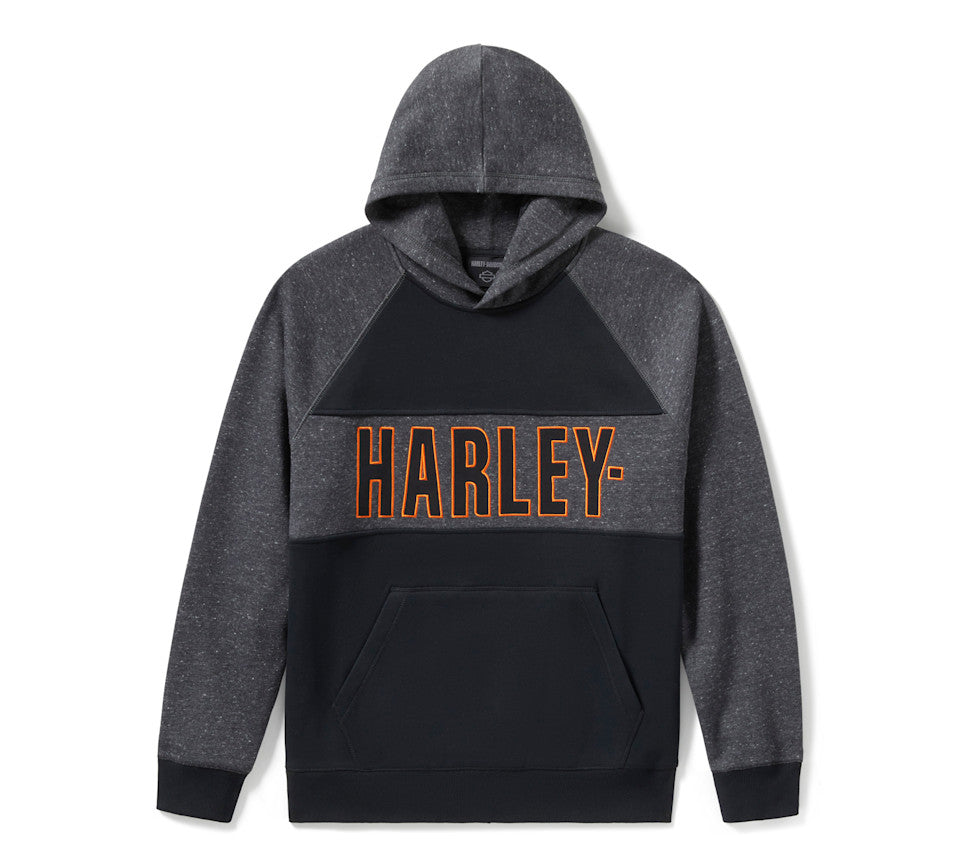 Harley-Davidson® Men's Bar Font Colorblock Pullover Hoodie