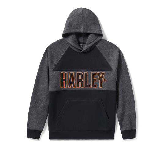 Harley-Davidson® Men's Bar Font Colorblock Pullover Hoodie