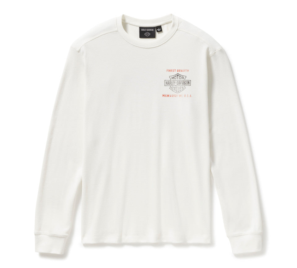 Harley-Davidson® Men's Parts & Service Long Sleeve Thermal - Cloud Dancer