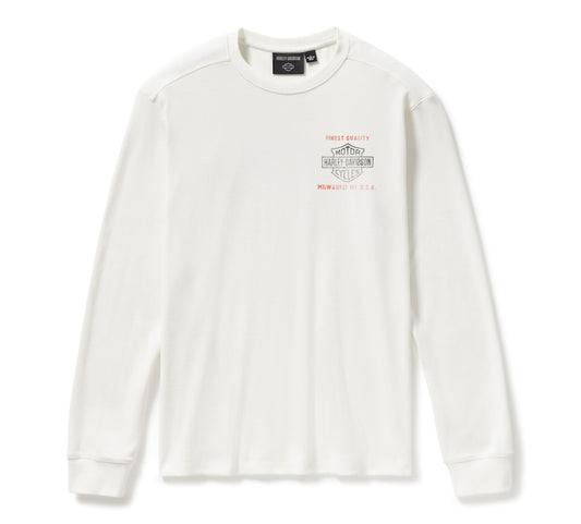 Harley-Davidson® Men's Parts & Service Long Sleeve Thermal - Cloud Dancer