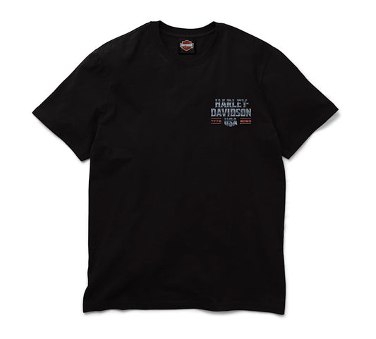 Harley-Davidson® Men's 250th Chrome Eagle Short Sleeve Tee