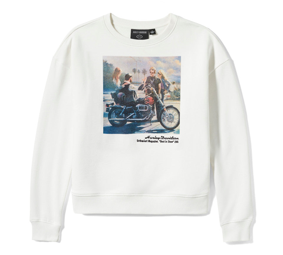 Harley-Davidson® Women's Archive Photo Fleece Crew