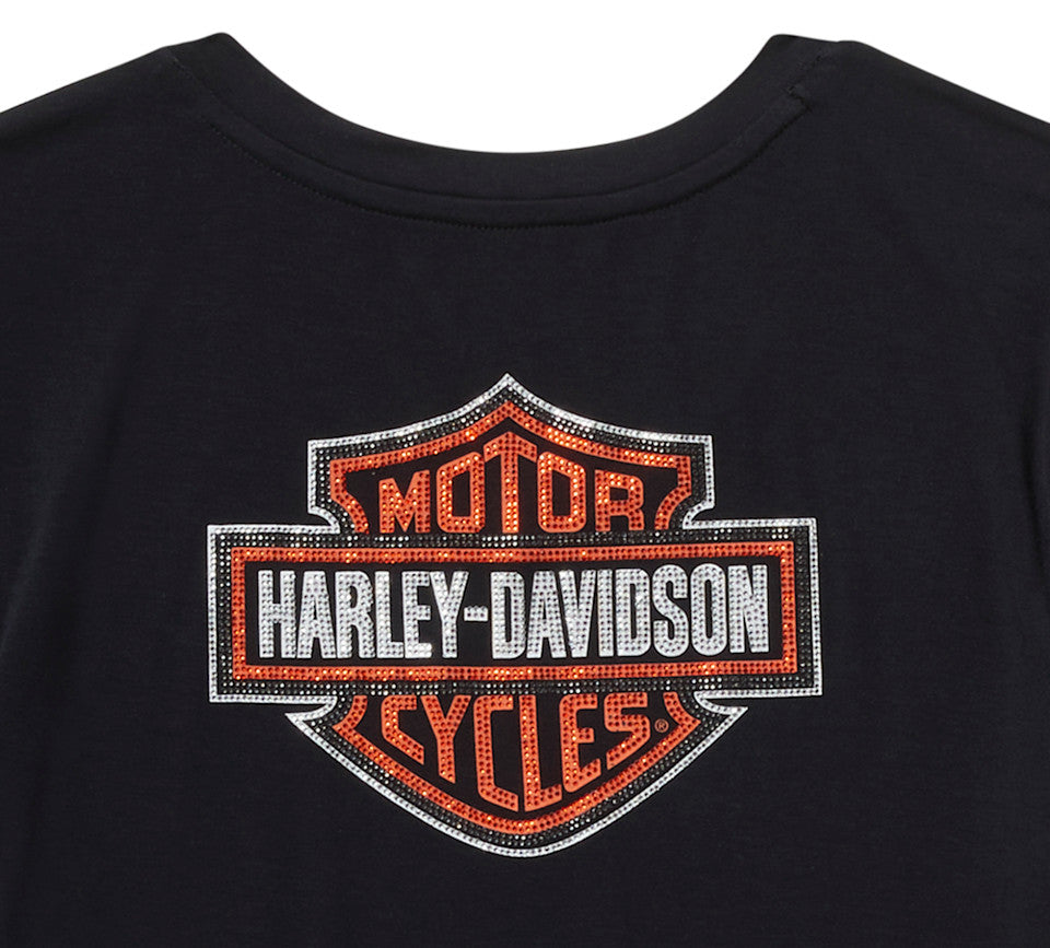 Harley-Davidson® Women's Essential Bling V Neck Tee