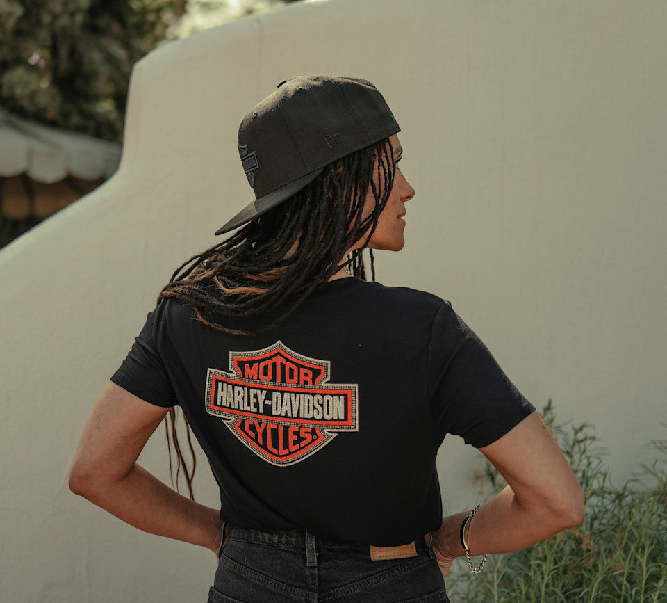 Harley-Davidson® Women's Essential Bling V Neck Tee