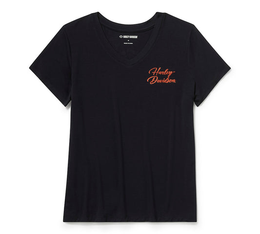 Harley-Davidson® Women's Essential Bling V Neck Tee