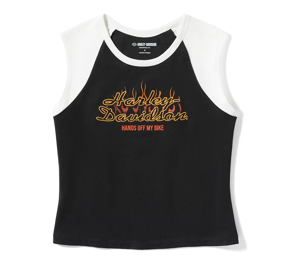 Harley-Davidson® Women's Vintage Flames Sleeveless Raglan