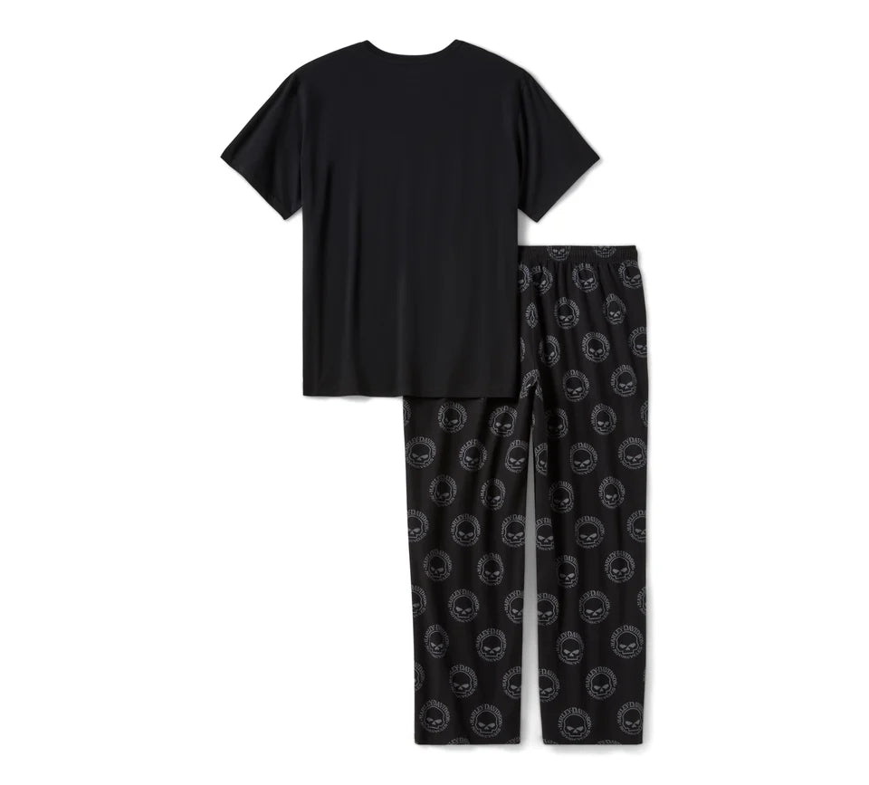 Harley-Davidson® Men's Willie G™ Skull Short Sleeve Pajama Set