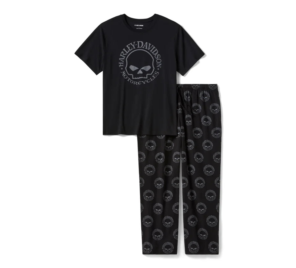 Harley-Davidson® Men's Willie G™ Skull Short Sleeve Pajama Set