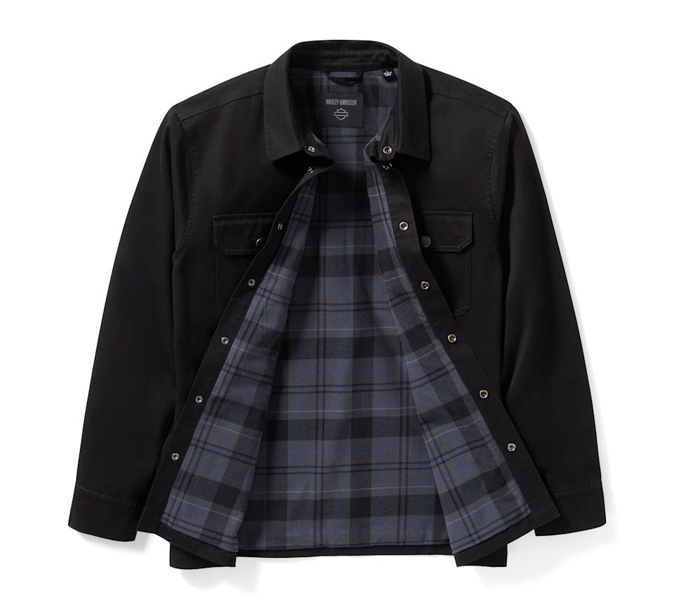 Harley-Davidson® Men's Racer Font Solid Shirt Jacket