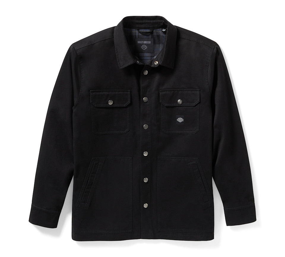 Harley-Davidson® Men's Racer Font Solid Shirt Jacket