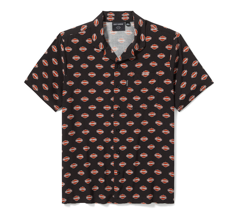Harley-Davidson® Men's Bar & Shield Aloha Shirt