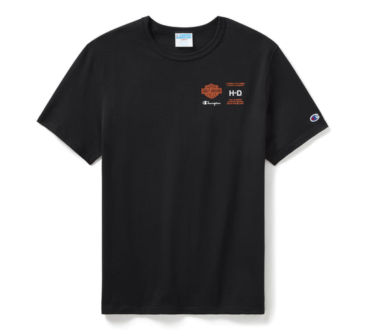 Harley-Davidson® Champion x Harley-Davidson Fanatic Tee - Black & Orange Champion