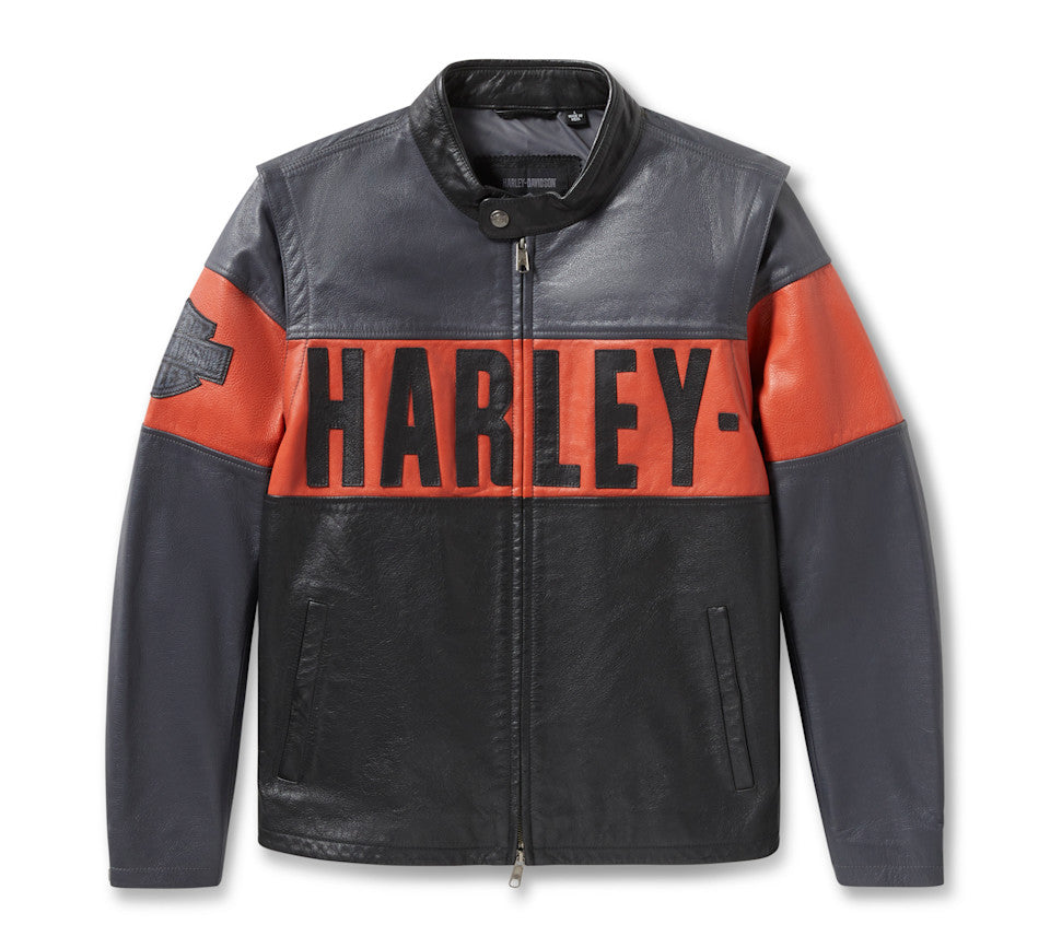 Harley-Davidson® Men's Essential Convertible Leather Jacket