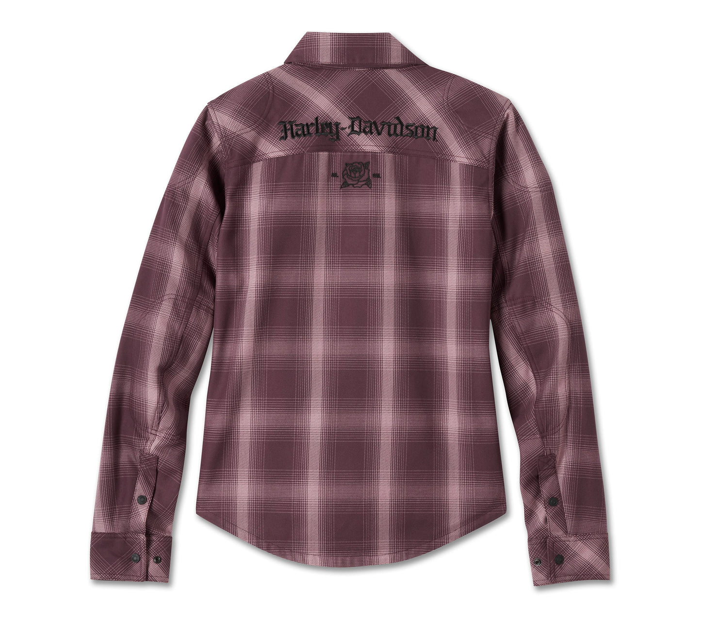 Harley-Davidson® Women's H-D Operative 2.0 Riding Shirt Jacket - Plaid - Sassafras & Wistful Mauve