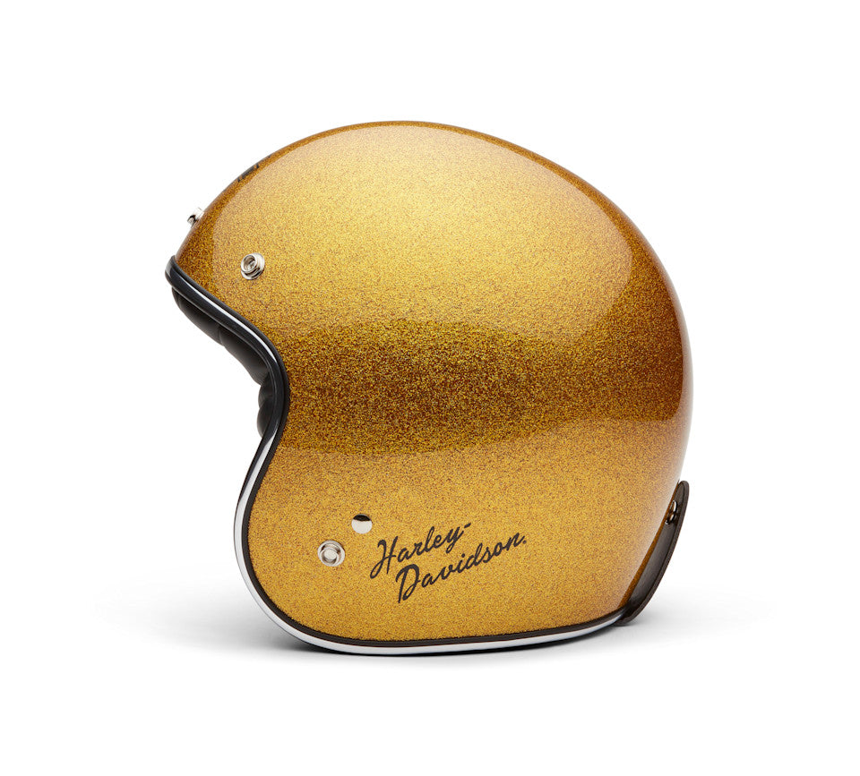 Harley-Davidson® H-D Ace C02 3/4 Helmet - Gloss - Gold Flake