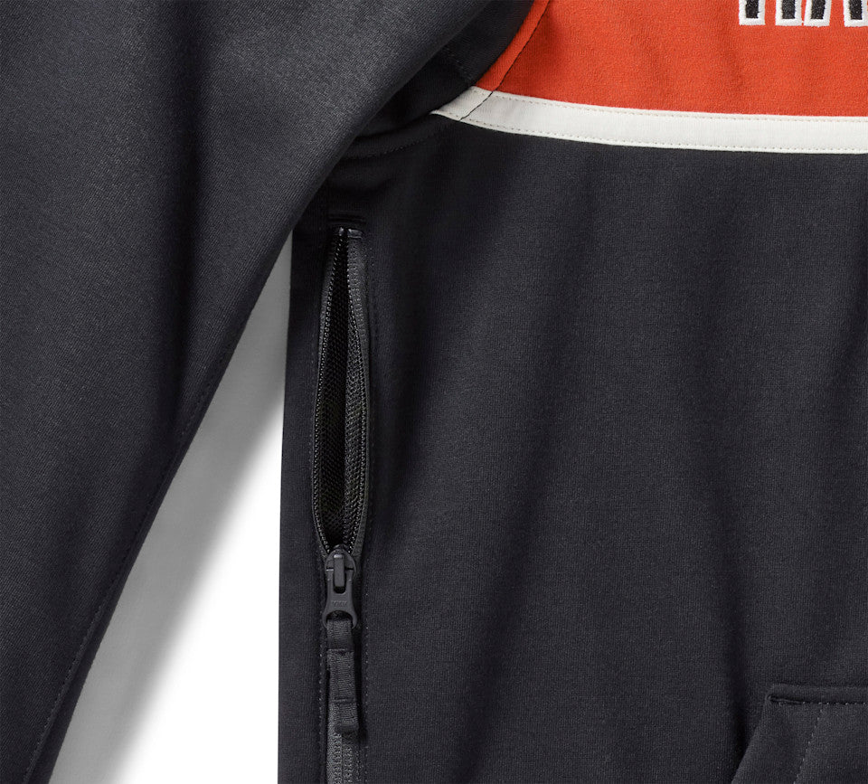 Harley-Davidson® Men's H-D Trenton Deflector 2.0 Hooded Riding Fleece