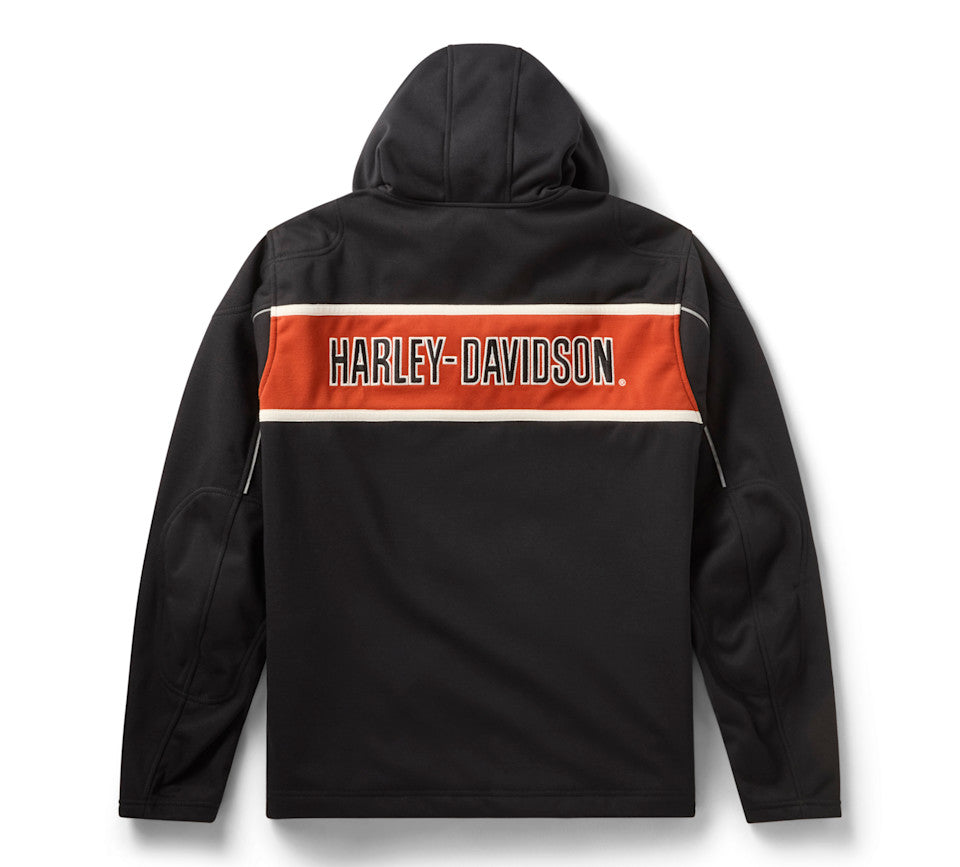 Harley-Davidson® Men's H-D Trenton Deflector 2.0 Hooded Riding Fleece