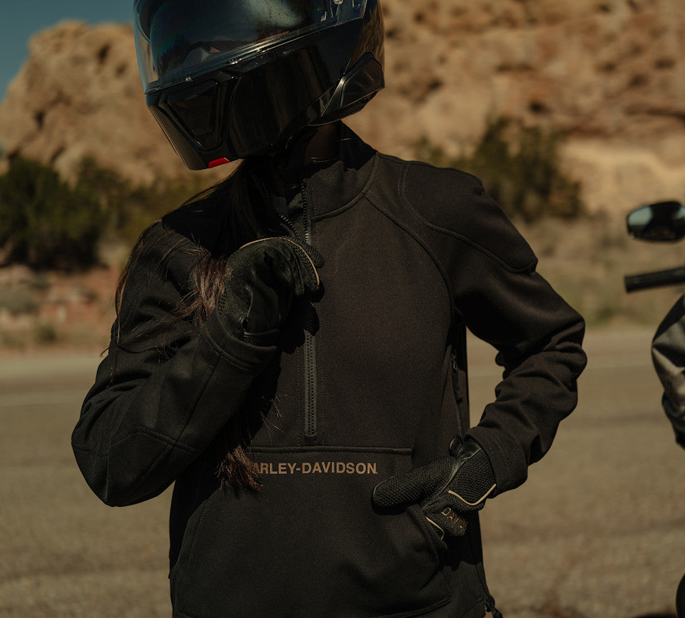 Harley-Davidson® Women's H-D Deflector Half Zip Riding Fleece