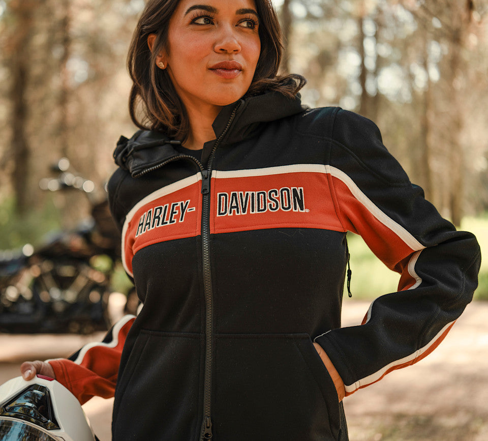 Harley-Davidson® Women's H-D Trenton Deflector 2.0 Hooded Riding Fleece