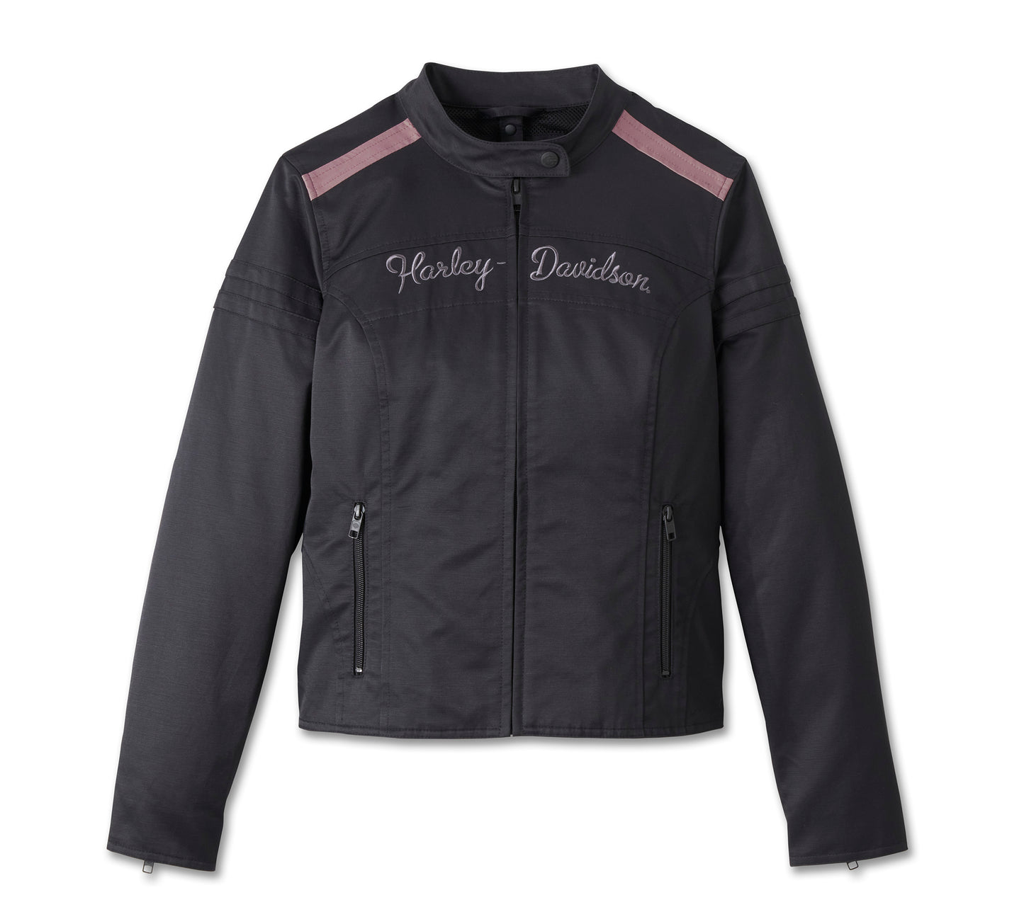 Harley-Davidson® Women's Miss Enthusiast 3-in-1 Jacket - Black & Pink