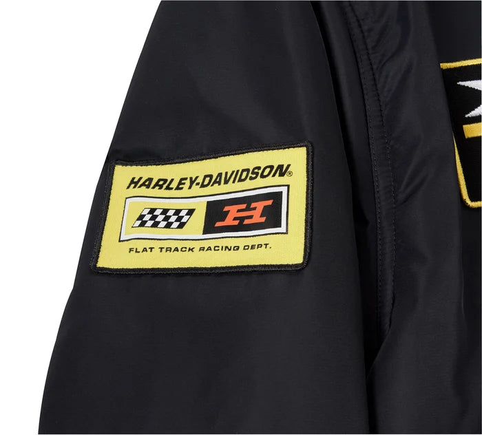 Harley-Davidson® Men's At the Crank Bomber Jacket - Harley Black