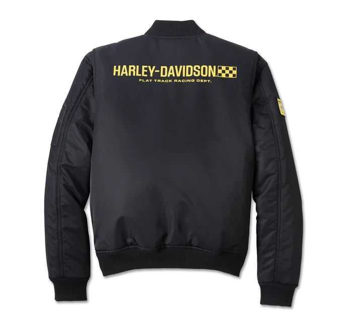 Harley-Davidson® Men's At the Crank Bomber Jacket - Harley Black