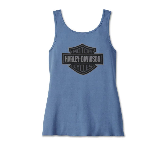 Harley-Davidson® Women's Hometown Bar & Shield Fashion Tank - Colony Blue