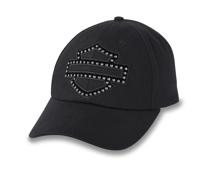 Harley-Davidson® Bar & Shield Embellished Baseball Cap - Black Beauty