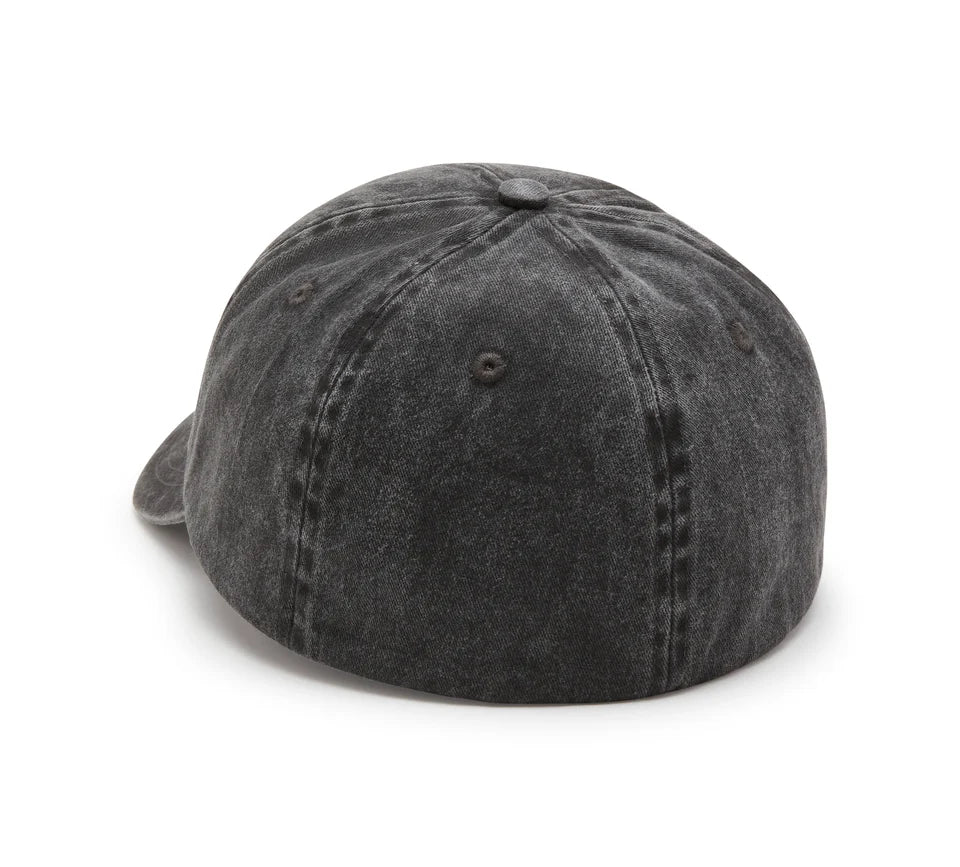 Harley-Davidson® Arched Font Panhead Fitted Baseball Hat - Harley Black