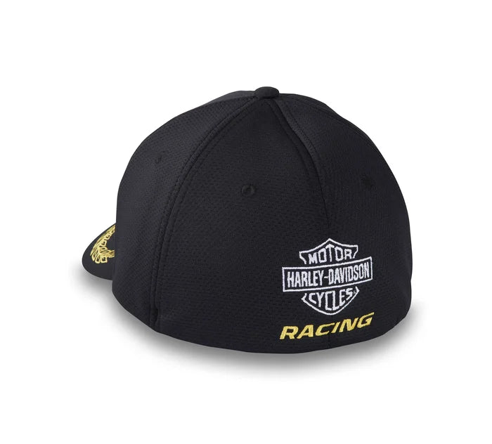 Harley-Davidson® Start Your Engines Stretch-Fit Baseball Cap - Harley Black