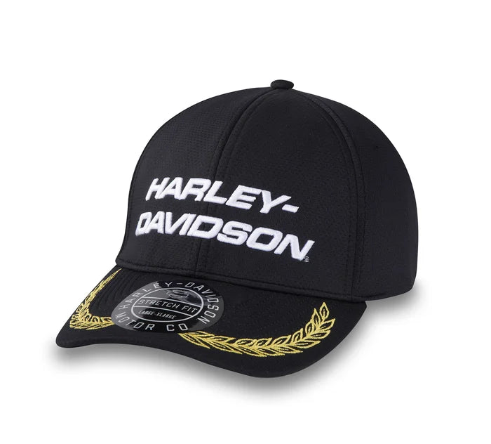 Harley-Davidson® Start Your Engines Stretch-Fit Baseball Cap - Harley Black