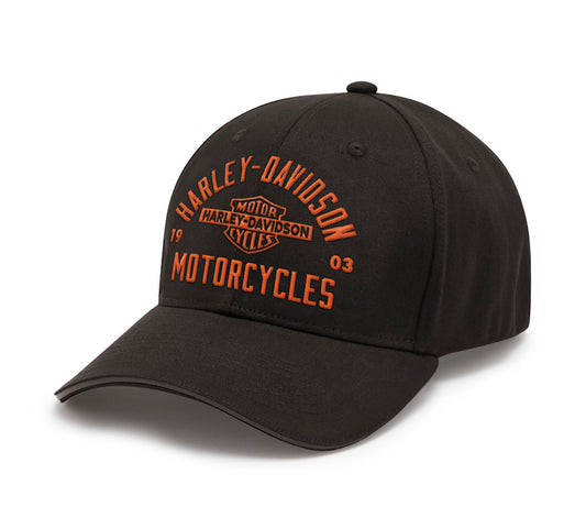 Harley-Davidson® Apex Softail Stretch Fit Baseball Hat - Harley Black