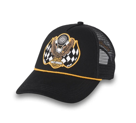 Harley-Davidson® Trophy Retro Trucker Cap - Harley Black