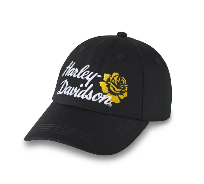 Harley-Davidson® Rose Racer Adjustable Baseball Cap - Harley Black