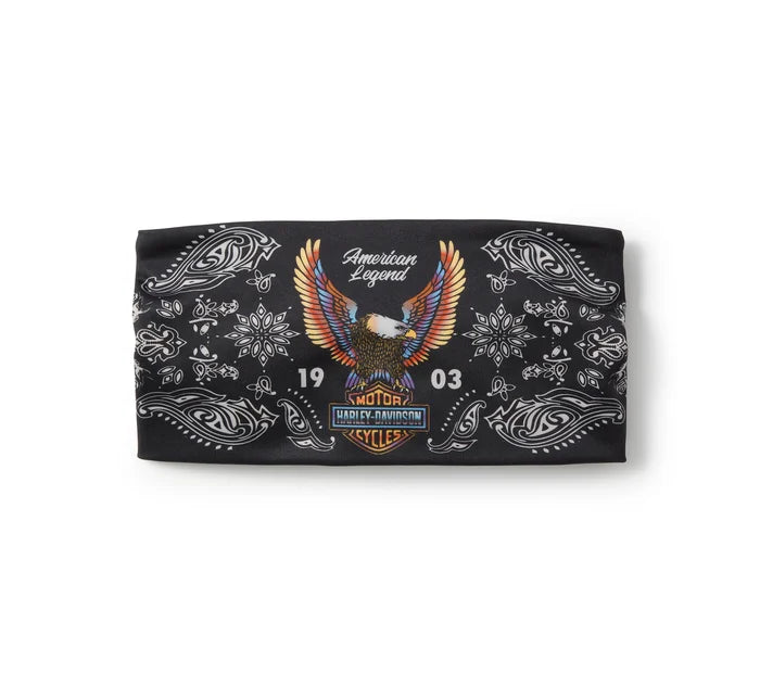 Harley-Davidson® Women's Neon Eagle Headband - Harley Black