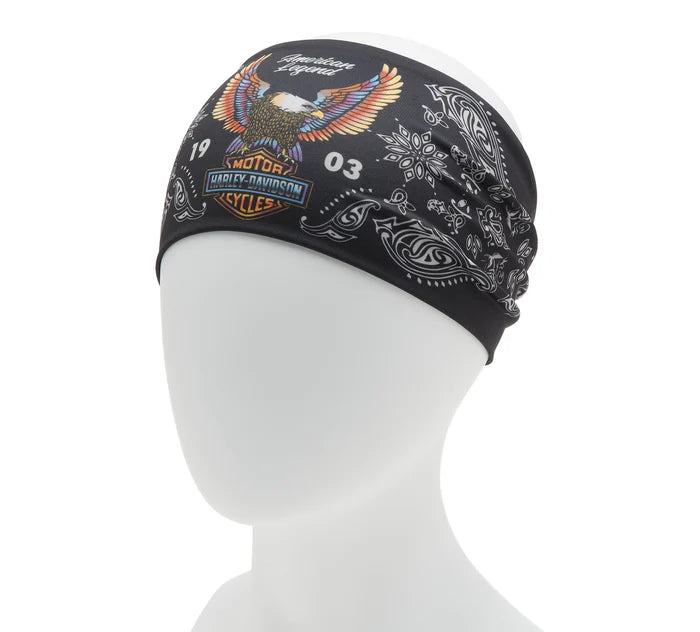 Harley-Davidson® Women's Neon Eagle Headband - Harley Black