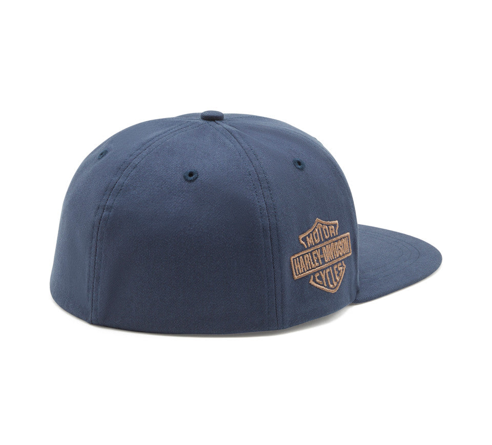 Harley-Davidson® Lightning Eagle Panhead Fitted Cap - Mood Indigo