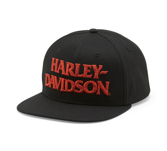Harley-Davidson® Men's Lightning Eagle Panhead Fitted Cap - Harley Black